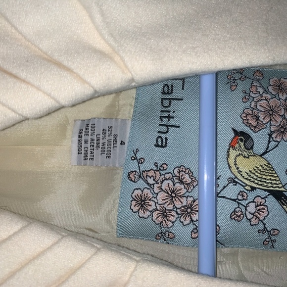 White Wool Anthropologie Blazer - Picture 3 of 6